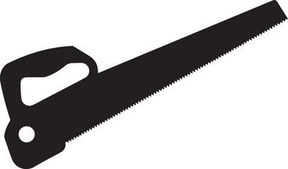 Collection of black silhouettes featuring various tools for woodworking handyman tasks painting and cutting