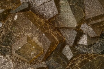 Macro almandine garnet from Dalnegorsk deposit, Russia — sharp hexahedral symmetry of cubic...