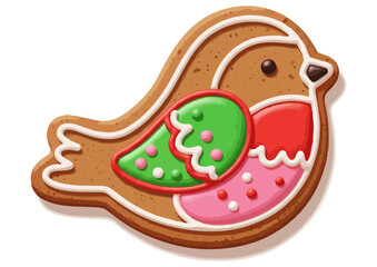 Black bird silhouette with geometric wings on white background and copy space