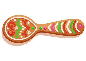 Spoon icon on a black background suitable for culinary design themes