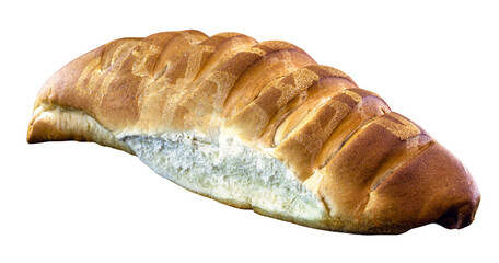 generic bread on white background