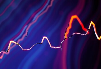 A fragmented, irregular line, suggesting uncertainty or chaos, unstable, separator