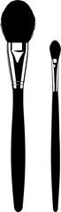 Minimal Painting Brush Element – Clean Black Line Art Symbol