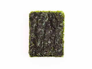 Nori sheets isolated on white background