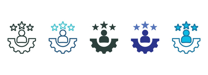 Obraz premium Experience Icon Set Multiple Style Of