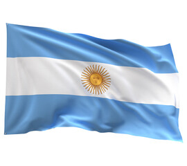 A wave Argentina Flag PNG 