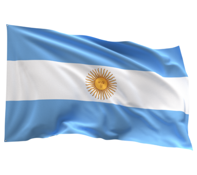 A wave Argentina Flag PNG  - Powered by Adobe