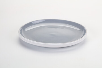 Empty clean color plate dishware