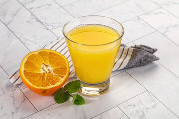 Fresh Orange juice with fruit