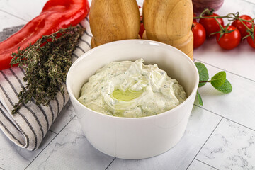 Greek feta dip with oil