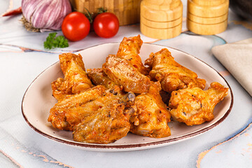 Grilled spicy chili chicken wings