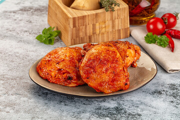 Baked marinated crispy chicken tighs