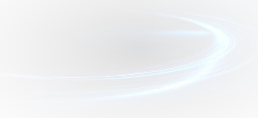 Blue Light Trail PNG with Dynamic Curves and Flash Effects.