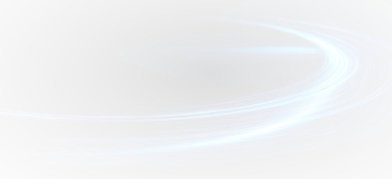 Blue Light Trail PNG with Dynamic Curves and Flash Effects.