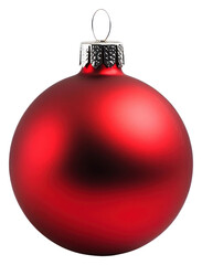 PNG Red Christmas ornament christmas red accessories.