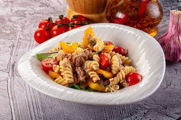 Italian pasta salad with tuna