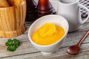 Golden Ghee melted homemade butter