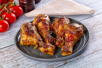 Baked chicken drumsticks with spices