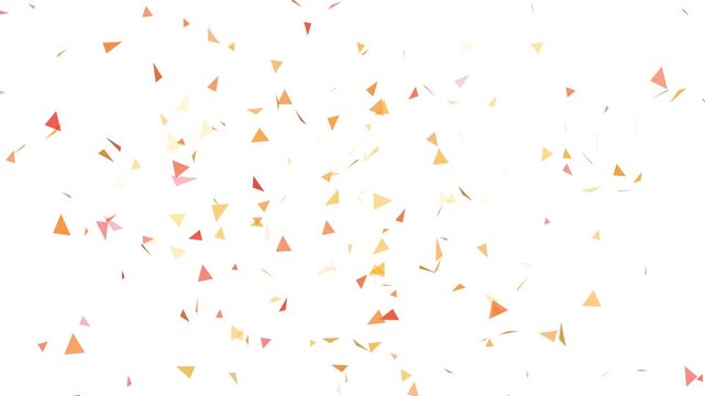 confetti on white background
