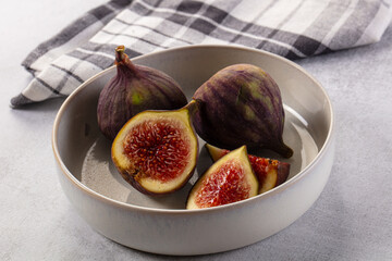 Ripe juicy sweet purple fig