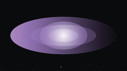 Cosmic Cloud Starfield Abstraction Futuristic Background Design Digital Art Space Galaxy Illustration Gradient Purple and Black Colors Textured Image