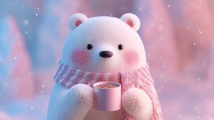 Cute 3D Christmas Premium Pack – Kawaii Minimalist Holiday Illustrations with Cozy Scenes, Festive Characters, Pastel Decorations, and Elegant Winter Atmospheres for Modern Design Projects