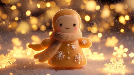 Cute 3D Christmas Premium Pack – Kawaii Minimalist Holiday Illustrations with Cozy Scenes, Festive Characters, Pastel Decorations, and Elegant Winter Atmospheres for Modern Design Projects