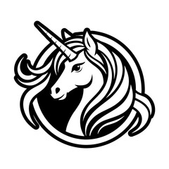 Glyph style icon showing a pegacron symbol