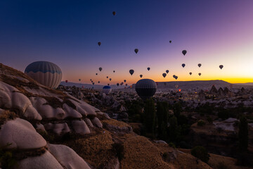 Hot air balloon tour in Cappadocia