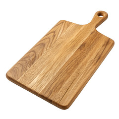 Fototapeta premium Natural Wooden Cutting Board Isolated PNG