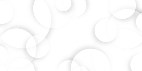 Abstract background with circle white abstract geometric background with soft light white paper circles in design. Abstract background in white and gray shadows. abstract geometric background Template