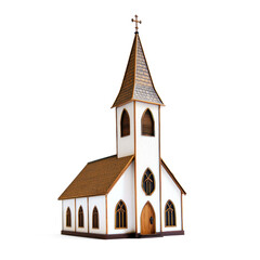 Fototapeta premium Church isolate on transparent background
