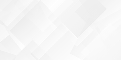 Abstract vector gray and white tech technology transparent square rectangle shape. seamless geometry paper triangle background. Space design concept. Decorative web layout design.	