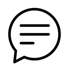 メッセージやチャットを表す吹き出しアイコン(白)｜シンプルフラットデザイン）