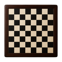 Classic chess board game isolated on transparent background