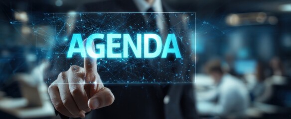 The Agenda Digital Touchscreen Interface for Corporate Meeting, Planning, Strategy, and Scheduling