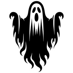 halloween ghost vector silhouette 