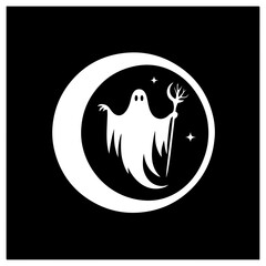vector illustration of an ghost