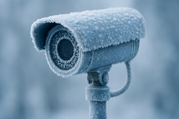 Frosty surveillance technology in freezing outdoor environment