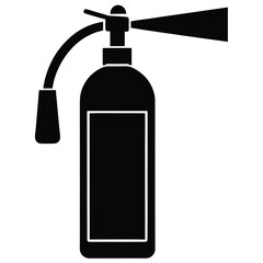 Fire extinguisher symbol vector icon for safety and security illustration