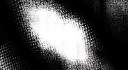 Abstract textured black and white background with a bright white oval light in the center creating a dramatic spotlight effect