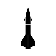 rocket launches into the sky, vector
