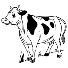 Fototapeta premium cow vector