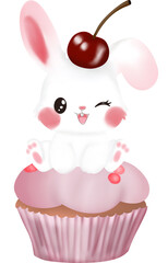 Cupcake with bunny 