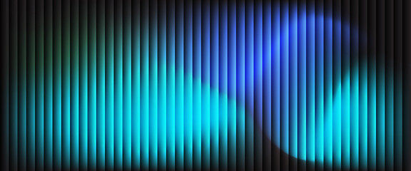 Blue and cyan abstract gradient background with vertical lines and soft light glow effect. Modern futuristic texture ideal for tech design, wallpaper, and digital art projects. Elegant neon illuminati