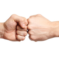 PNG image of a closed fist bump symbolizing agreement, collaboration, and teamwork, ideal for business, social connection, and motivational projects