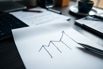 Generative AI shows upward business growth trends and projections.