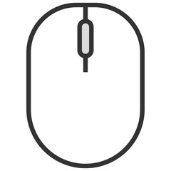 white computer mouse icon