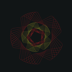 Naklejka premium Abstract vector background with circles