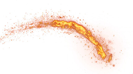 Red and Gold Particle Stream